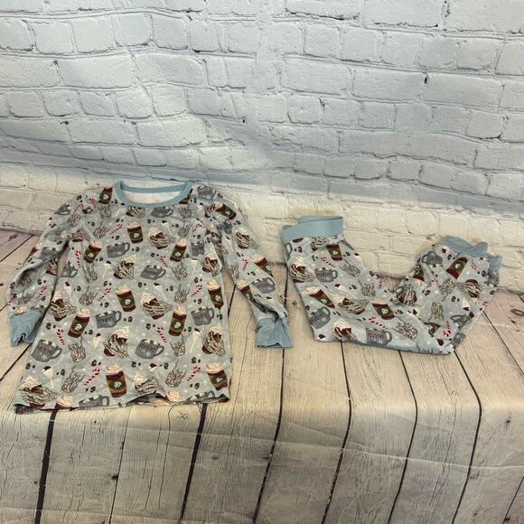 Other - Holiday Skeleton Coffee Bamboo Pajama Set (Unbranded)